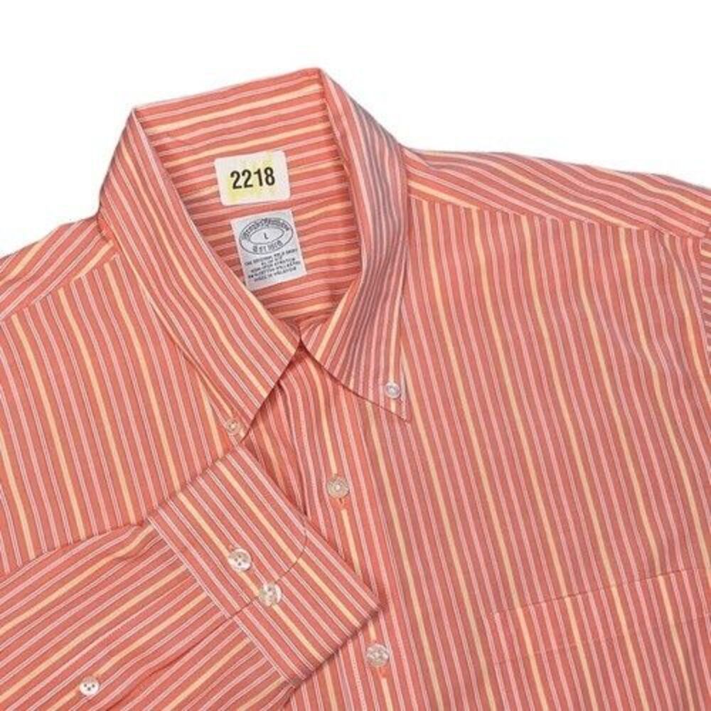 NWOT Brooks Brothers Slim Fit Button Up The Original Polo Shirt Men Size L